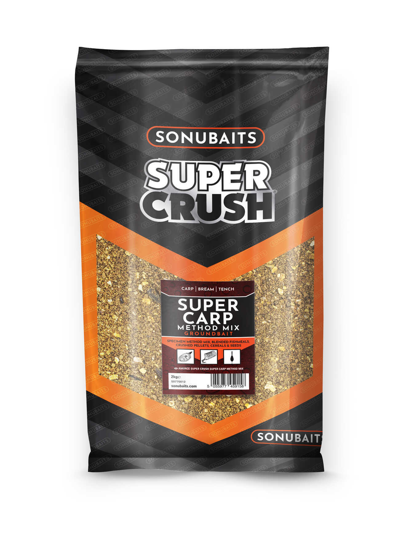 Захранка SONUBAITS Super Crush Super Carp Method Mix - 2kg