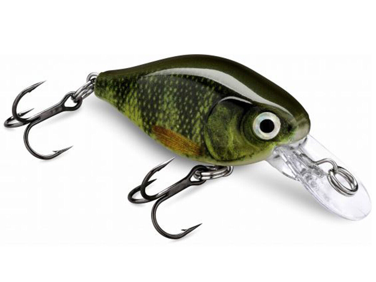 Воблер RAPALA X-Light® Crank Mid Runner - 3.5cm/4gr, зеленый, с тройниками, для рыбалки