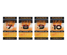 Чепаре Filstar Sabiki Pumpkin - Orange на опаковка с номера на куки 7, 8, 9 и 10, флуорокарбон и оранжев цвят.
