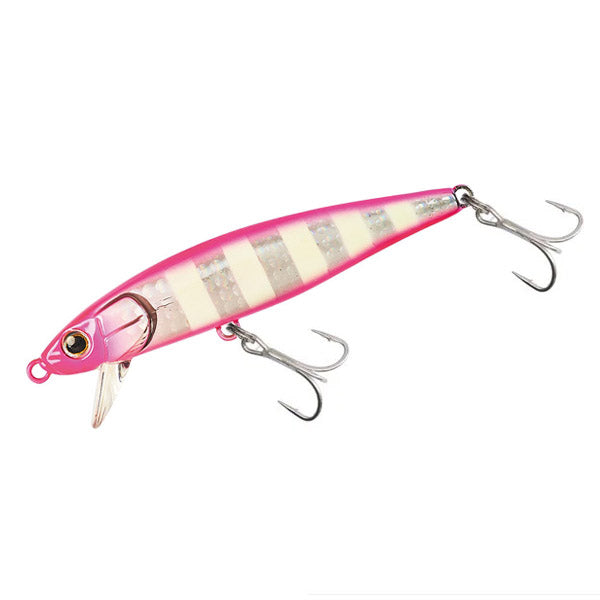 Морски воблер DAIWA Sagosee Z95HS - Heavy Sinking 9.5cm/28gr в розово райе, размер 9.5 см, тегло 28 гр