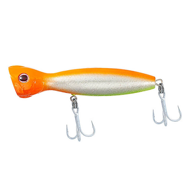 Попер DAIWA SALTIGA POP STAR 160F GALAXY ORANGE - 16cm/74gr, яркий рыболовный силиконовый поппер.