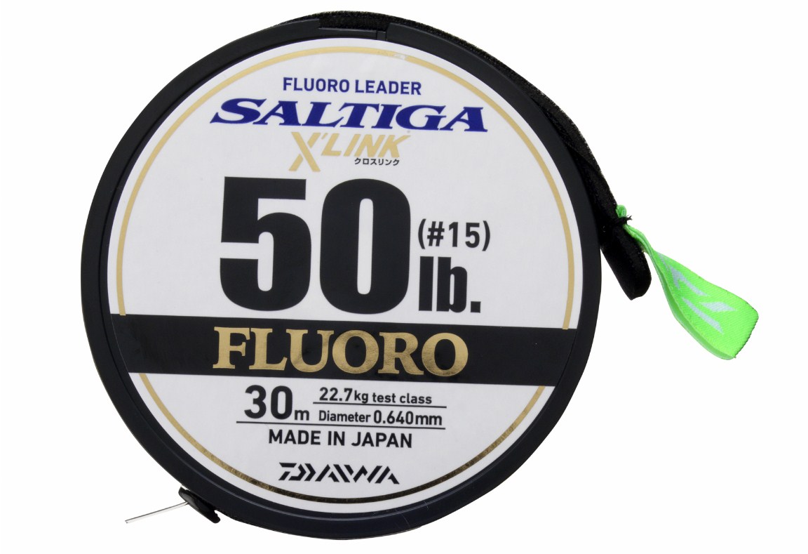 Флуорокарбонов лидер - DAIWA SALTIGA XLINK Fluorocarbon Leader 30м