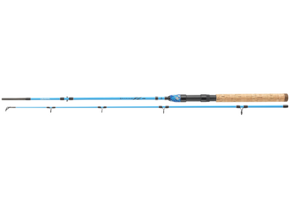 Спининг въдица DAIWA '23 NINJA X KIDS - 1.60m/1.80m, синя, 2 части, подходяща за риболов 10-30gr.