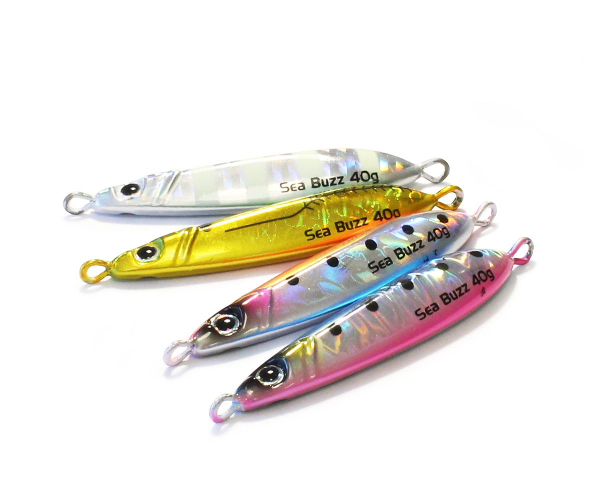 Пилкер SeaBuzz 341UV - 20gr/40gr, метални примамки с ярки цветове и UV покритие за риболов.