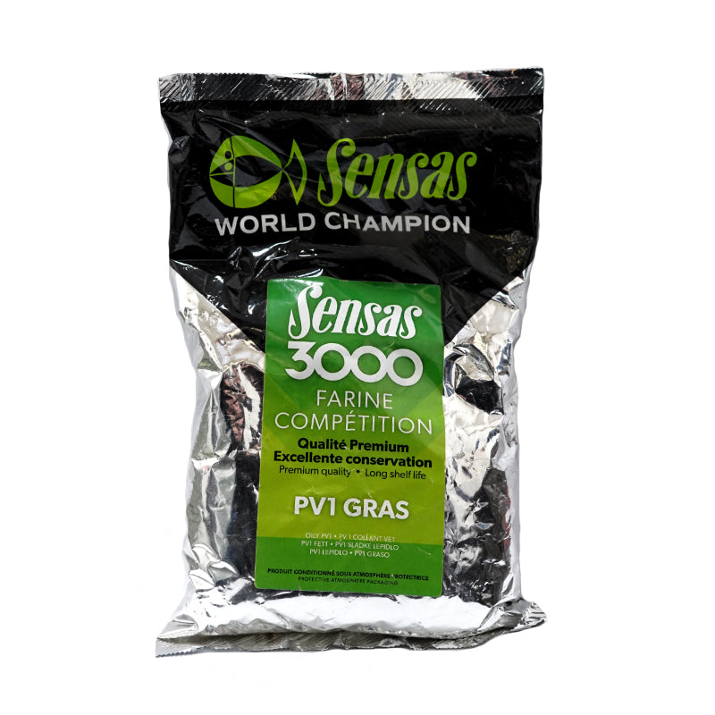 Добавка Sensas Farine Competition PV1 GRAS - 800gr - суха добавка за слепване на захранка с мазна структура.