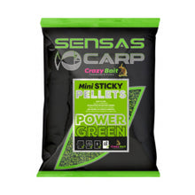 Пелети SENSAS Mini Sticky Pellets - 700gr/2mm в зелена опаковка POWER GREEN.