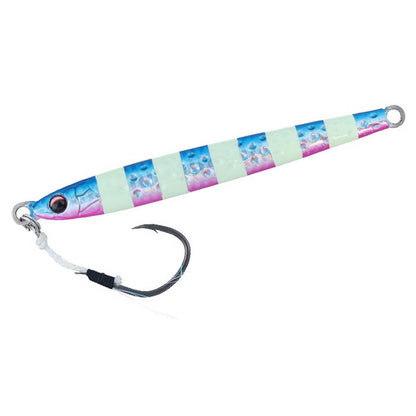 Джиг DAIWA SHORE SPARTAN DARTIN JIG - 14cm/90gr в раскраске BP ZEBRA, идеальный для успешной рыбалки.