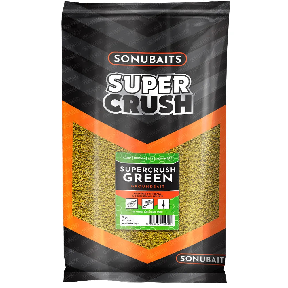 Захранка SONUBAITS Super Crush Green - 2kg