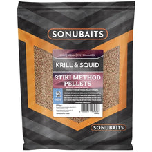 Пелети SONUBAITS Stiki Method Pellet Krill & Squid - 2mm - пакет с ароматизирани пелети за риболов.