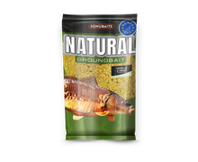 Захранка SONUBAITS Natural Vanilla & Hemp - 1kg packaging with fish illustration and natural ingredients.