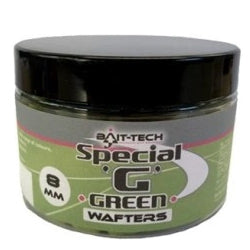 Балансирани дъмбели (Wafters) BAIT-TECH Special G 8mm - 100g - зелена опаковка и съдържание.