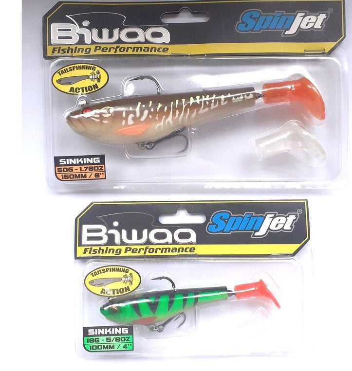Хибридна примамка BIWAA SPINJET - 15.0cm/43gr. с два цвята за риболов в опаковка.