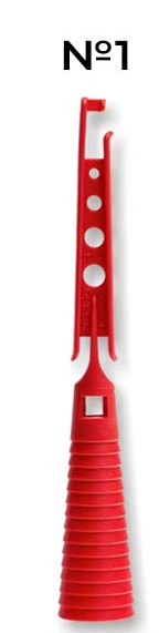 STONFO Конус-бънг 425 в червен цвят, практичен инструмент за риболов, осигуряващ надеждно регулиране на ластика.