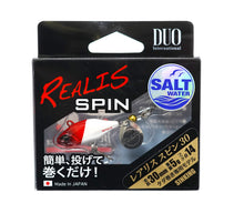 Тейлспинър Duo REALIS SPIN SW - 3.0cm/5gr product packaging for fishing lure in saltwater
