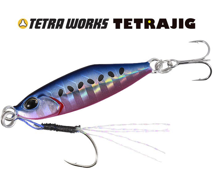 Джиг DUO Tetra Jig 12gr - Blue Pink Sardine fishing lure with vibrant colors and premium hooks.
