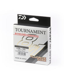 Плетено влакно за фидер риболов Daiwa TOURNAMENT FEEDER BRAID SINKING X8+1 GRAY (тъмно сив) - 135m