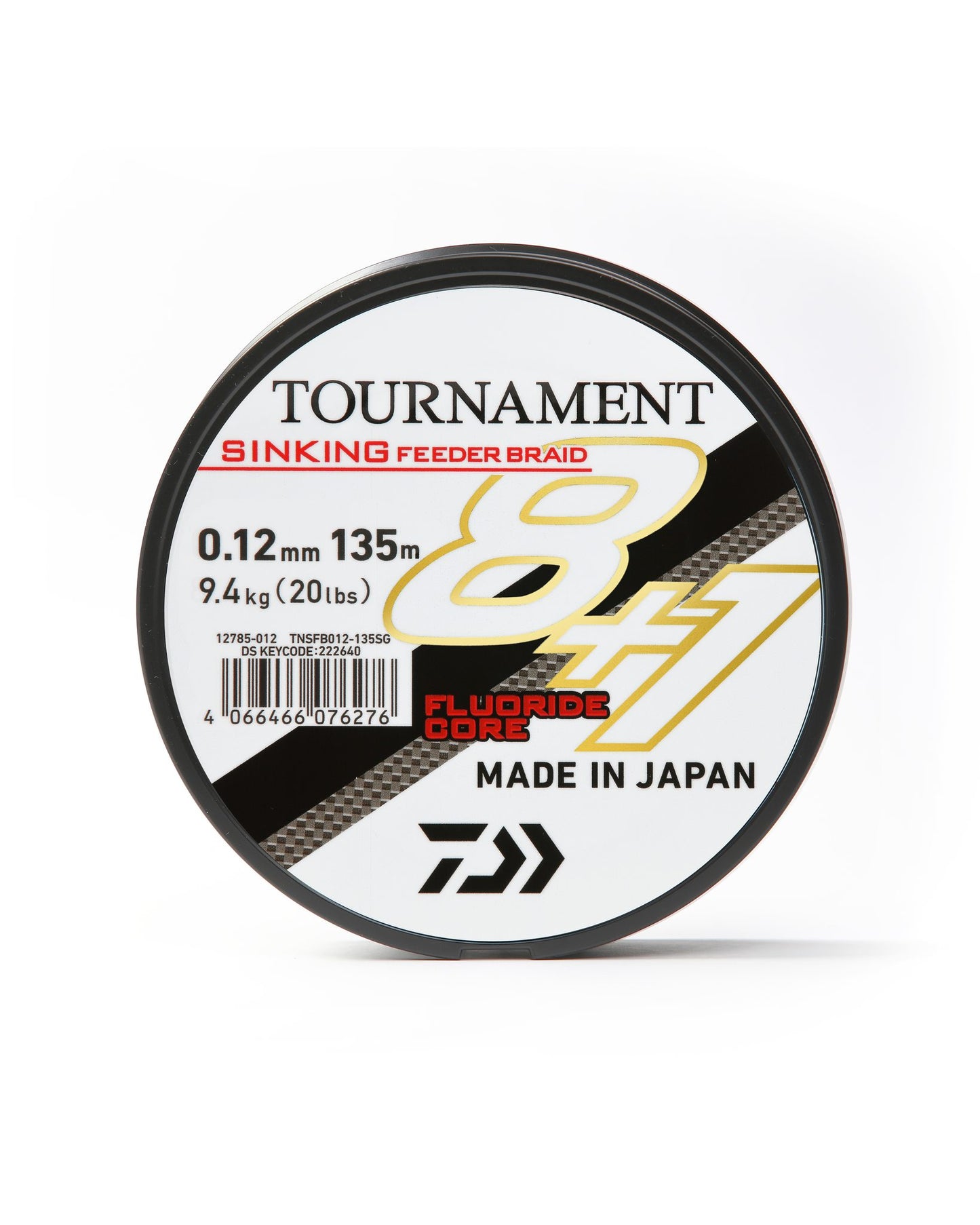 Плетено влакно за фидер риболов Daiwa TOURNAMENT FEEDER BRAID SINKING X8+1 GRAY (тъмно сив) - 135m
