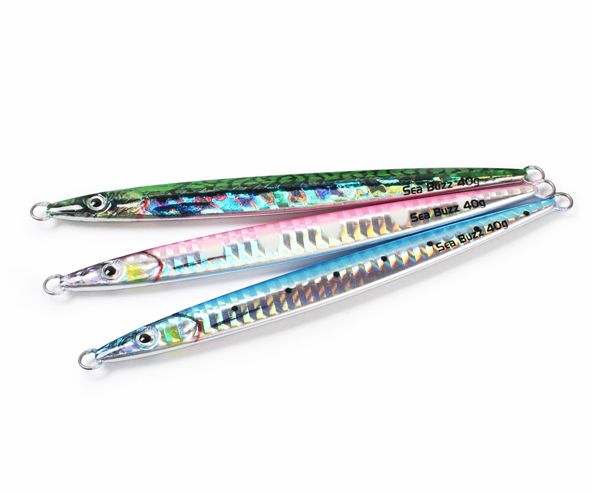 Пилкер SeaBuzz 352UV - 40gr/12cm в различни цветове и с UV покритие за добра видимост във водата.