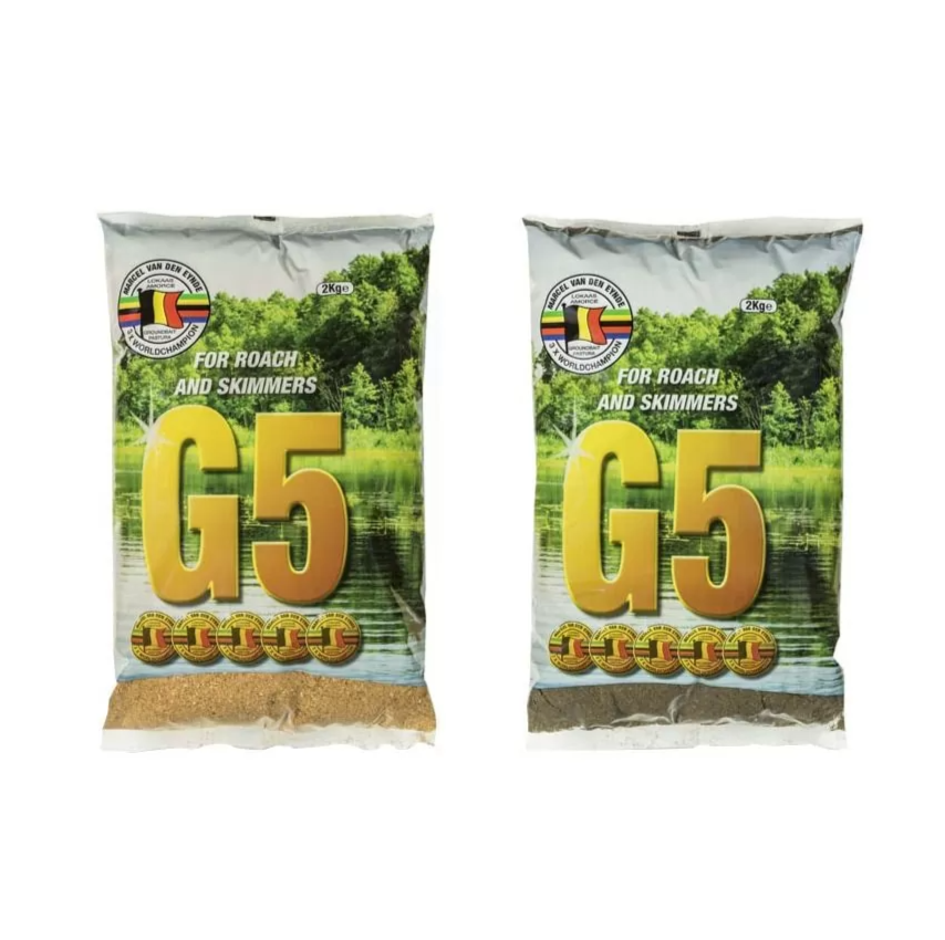 Захранка VDE G5 Scothorn - 2kg два пакета от сместа за риболов, подходяща за платика и шаран.
