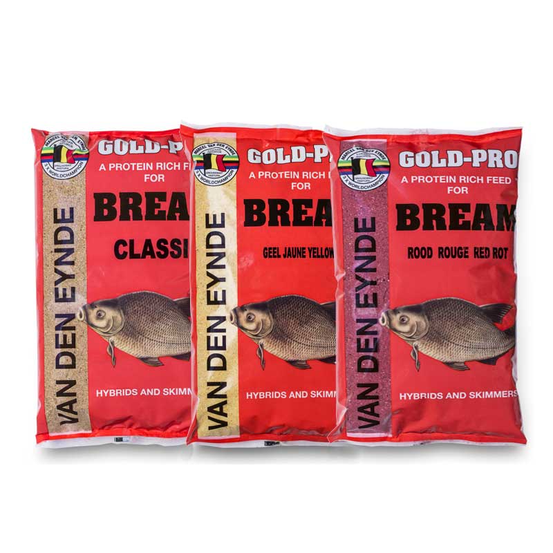 Захранка Van Den Eynde GOLD PRO BREAM - 1kg, три опаковки протеинова захранка за риболов.