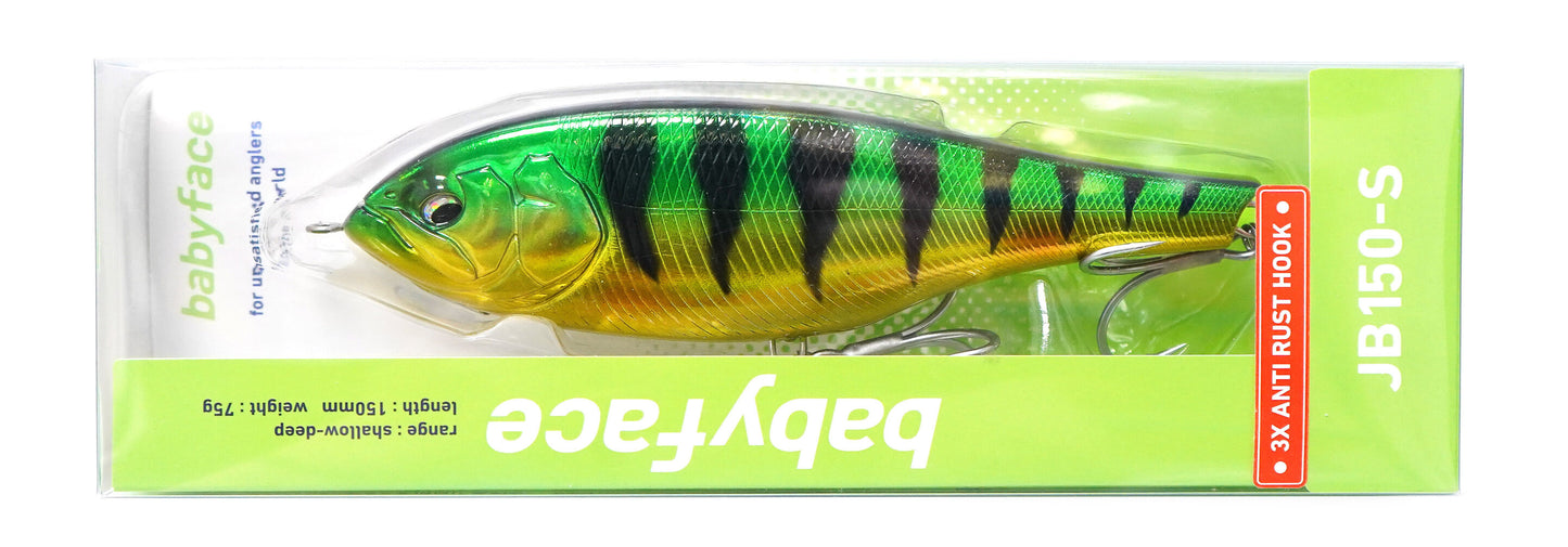 Воблер (джъркбейт) BABYFACE JB150-S - 15.0cm/75gr - Sinking in packaging, designed for effective fishing.