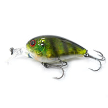 Воблер Hide Up HU-70F - 6.0cm/8.6gr - Floating in Green Gill color, perfect for freshwater fishing.