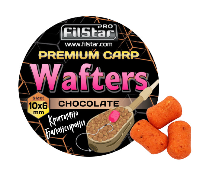 Балансирани дъмбели FilStar Wafters Premium Carp - 10x6mm / 30g - различни аромати