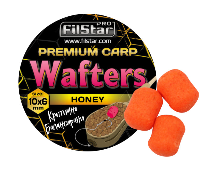 Балансирани дъмбели FilStar Wafters Premium Carp - 10x6mm / 30g - различни аромати