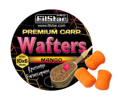 Балансирани дъмбели FilStar Wafters Premium Carp - 10x6mm / 30g - различни аромати