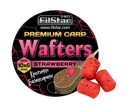 Балансирани дъмбели FilStar Wafters Premium Carp - 10x6mm / 30g - различни аромати