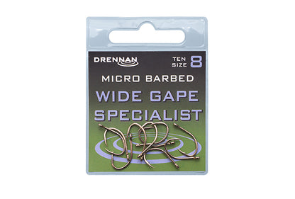 Куки с микро контра и ухо DRENNAN WIDE GAPE SPECIALIST