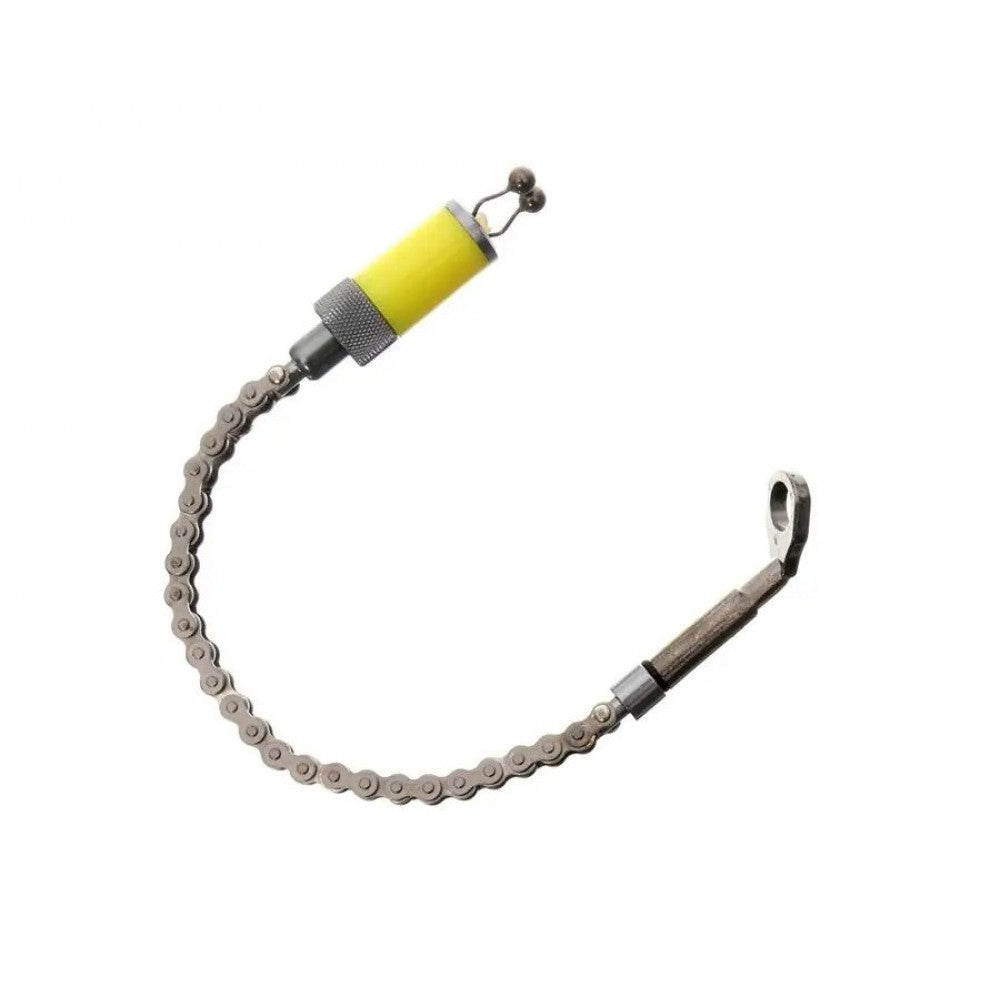 Обтегач Carp Pro Swinger TSW-18 с жълто тяло и верига, стилен и качествен за риболов.