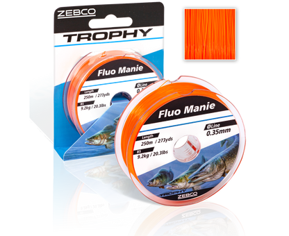 Монофилно влакно Zebco Trophy Fluo Manie Red - 300m
