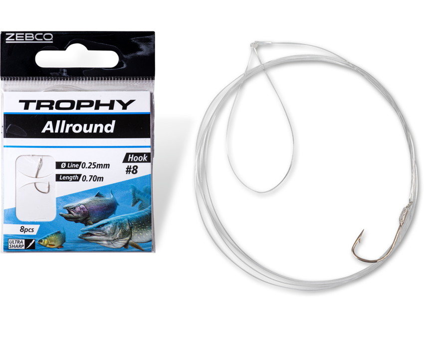 Вързани куки ZEBCO ALLROUND SILVER - 70cm